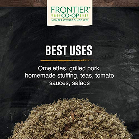 Frontier Co-op Crushed Sage Leaf, 1 lb Bulk Bag, Kosher Salvia officinalis L.