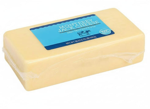 Generic Monterey Jack Cheese , A smooth-textured with an easy-to-melt quality that makes it terrific for cooking. Slice