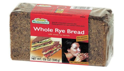 MESTEMACHER BREAD WHOLE RYE (Pack of 8)