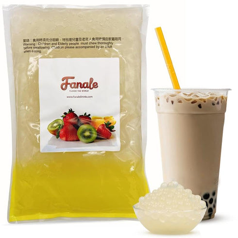 Fanale Crystal Agar Boba Jelly Ball, Ready to Serve, Soft Chew Texture,