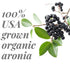 powbab Dried Aronia Berries, 100% USA Grown Organic Chokeberry, No Added Sugar, Whole Black Chokeberry (6.5 oz)
