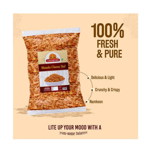 GHOTARAM Snacks-150g*2Pack Mevadi Chana Dal Namkeen, Healthy Tea Time Party Snacks Namken, Diwali Rakhi Snack
