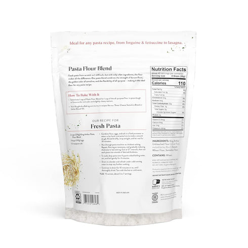 3 lb,White King Arthur Pasta Flour Blend, Finely Ground