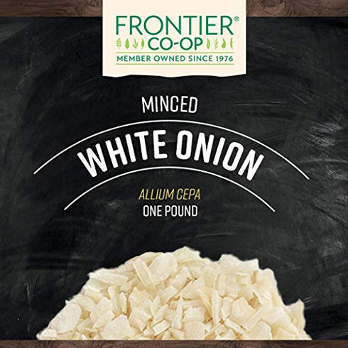 1 lb. Frontier Co-op Onion, White Minced, Kosher | Bulk Bag | Allium cepa