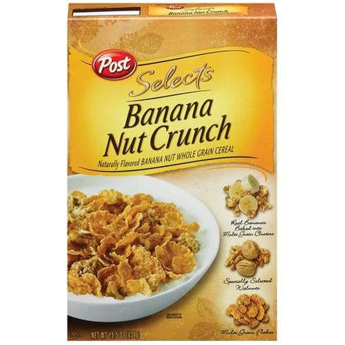 Post Selects Banana Nut Crunch Cereal, 15.5 oz (Pack of 6)
