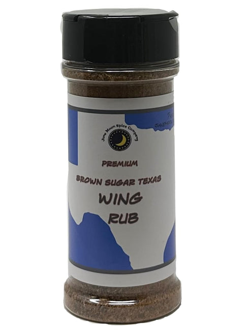 Brown Sugar Texas BBQ Chicken Wing Dry Rub, Large Shaker - Calorie Free, Flavorful Seasoning for Your Kitchen