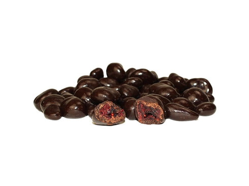 (1 Dark Chocolate Covered Cranberries - Gourmet, Antioxidant Rich Bulk Chocolate Covered Fruit Candy Bites, by Queen