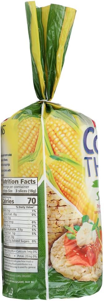 THE FOODFINDERS LIMITED (10 Pack) 150 |10 Pack - Real Foods Sesame Corn Thins| g