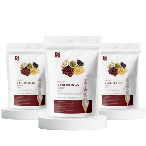 Generic (Pack of 3) 5 Color Bean Powder - Fine Ground Mixed Bean