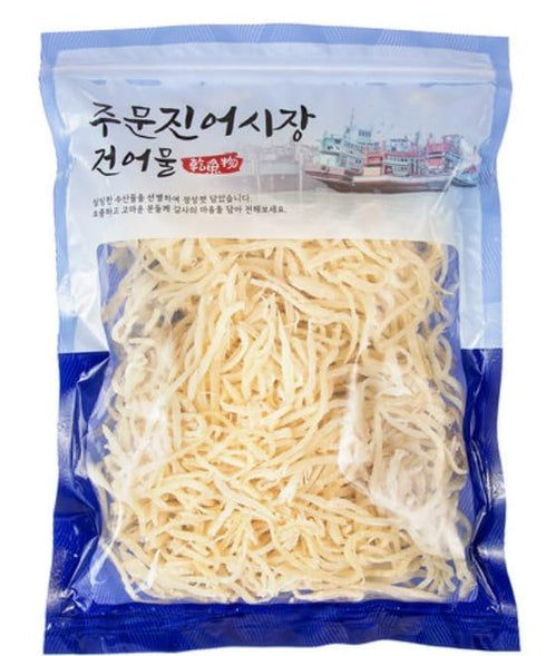 Generic Jumunjin Fish Market Dried Shredded Squid (Baek Jinmi), 400g (14.1 oz), Made