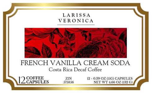 Larissa Veronica (12 575856) 2 Pack French Vanilla Cream Soda Costa Rica Decaf Coffee (Single Serve K-Cup Pods)