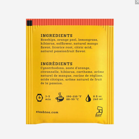 20 Count (Pack 3) Stash Tea Mango Passionfruit Tea