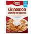 BFYSYO Pack 3 18 oz of - Great Value Cinnamon Crunchy Oat Squares Cereal