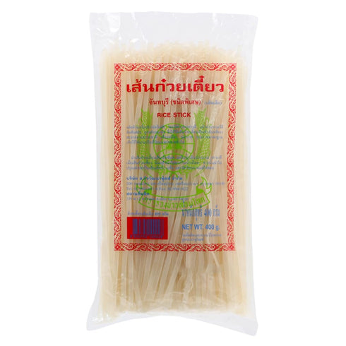 Thai Chantaboon Rice Stick Noodles 400 grams Chanthaburi, Sen Chan to cook
