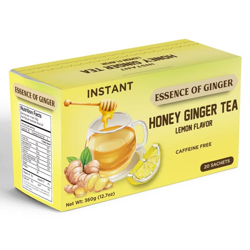 Elephant Park 20 Packets 18 Natural Honey Lemon Ginger Herbal Tea Sachet Instant Beverage Grams Made With Real Pure