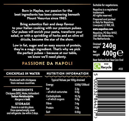 Napolina 400g Chick Peas