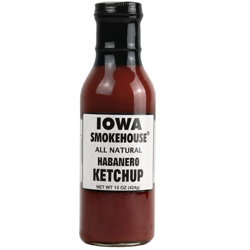 IOWA SMOKEHOUSE Ketchup, Habanero - All Natural, Made in USA - 15