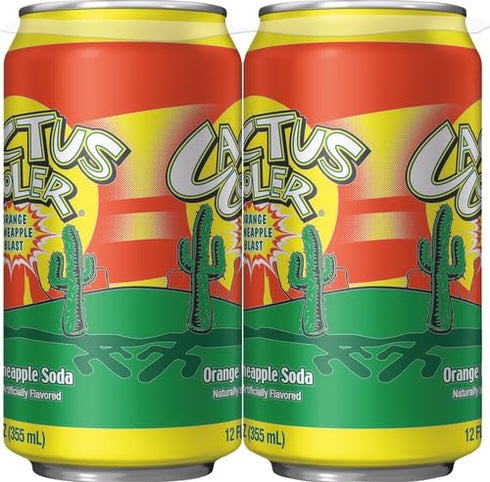 Cactus Cooler 12 Oz (6 Pack) Orange Pineapple Soda