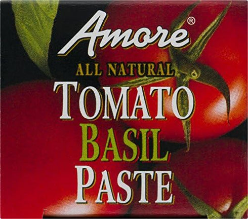 Amore (Pack 1) Vegan Basil Tomato Paste In A Tube - Non GMO Certified and Made In Italy