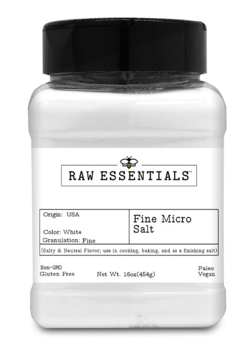 Raw Essentials Fine Micro Salt Salty & Neutral Flavor Used in Cooking,