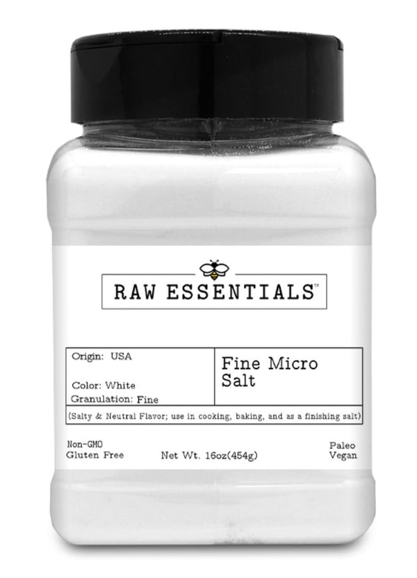 Raw Essentials Fine Micro Salt Salty & Neutral Flavor Used in Cooking,