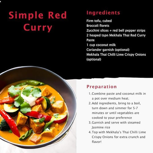(6x3.53oz) Mekhala Organic Thai Red Curry Paste. VEGAN. GLUTEN-FREE. NO ADDED SUGAR. Versatile. HOT