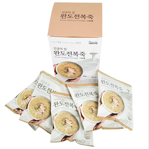 Generic 100% Rice,1.58 oz Packets, 5 Count Package, 185 Korean Abalone Porridge (), Using Korean Abalone and Korean