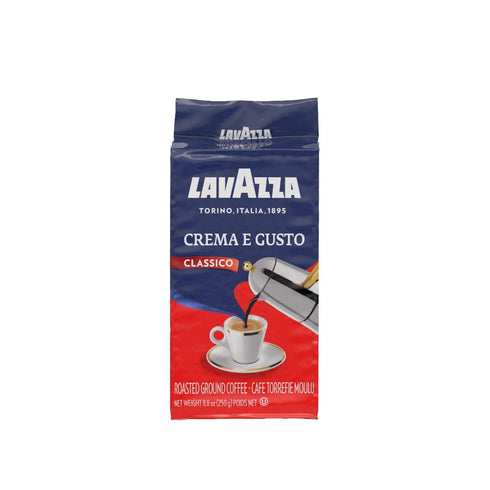 4x LAVAZZA CREMA E GUSTO Classico Ground Italian Coffee Espresso 250g