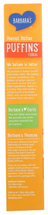 11-Ounce (Pack 6) Barbara's Bakery Peanut Butter Puffins Cereal, Boxes
