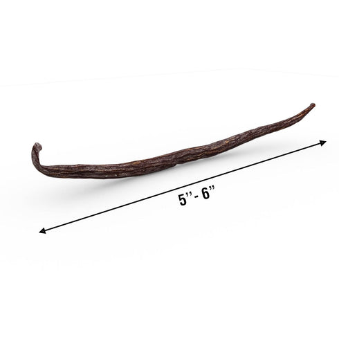 5"-6" Set 25 (Pack 25) Heart & Harvest Madagascar Vanilla Pods Grade A, Length, of Whole Vanilla Beans Perfect