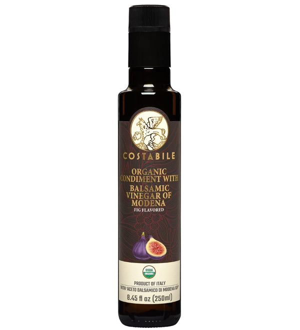 Costabile Fig Balsamic Vinegar Organic of Modena, Aged Made in Italy, Natural