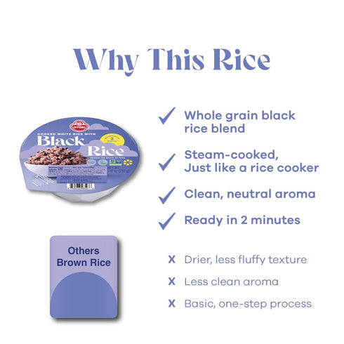 2 7.41 oz (Pack 12) OTOKI Korean Sprouted Black Rice, Antioxidant-Rich Purple Rice Bowls, Gluten-Free & Vegan, Ready