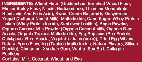 11g 13.5 oz Heavenly Waffles Mix, Cinnamon Apple, Protein, Yogurt Based, Healthy and Nutritiously Balanced, Superior