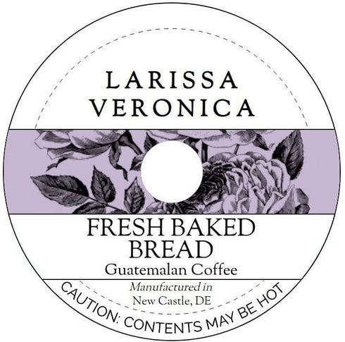Larissa Veronica Fresh Baked Bread Guatemalan Coffee (Single Serve K-Cup Pods) (Gourmet, Naturally Flavored,