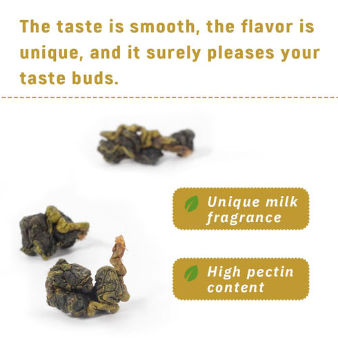 LWXLJMJZC Taiwan Alishan Jin Xuan Oolong Tea with Creamy Flavor - Loose Leaf (75 cups) 150g/5.3oz