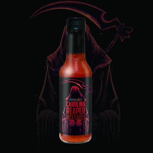 Pack Pepper Joes Carolina Reaper Hot Sauce Variety Our Original, Blueberry, and Pineapple Carolina Reaper Hot Sauces