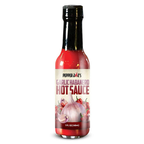 Pepper Joes Garlic Habanero Hot Sauce Gourmet Roasted Garlic Hot Sauce with