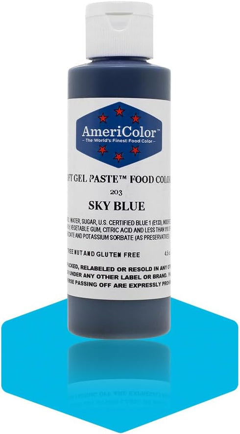 Americolor Soft Gel Paste Food Color, 4.5-Ounce, Sky Blue