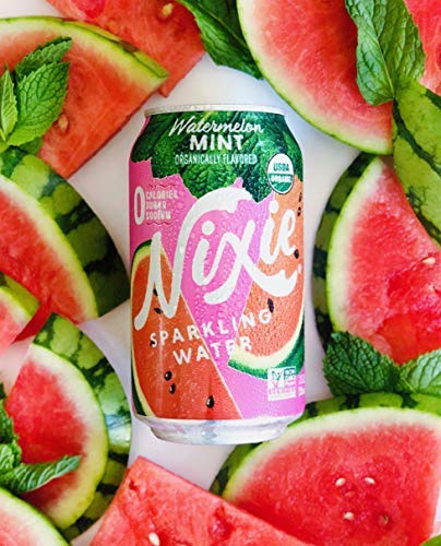 8 Pack, 12 Nixie Organic Watermelon Mint Sparkling Water FZ
