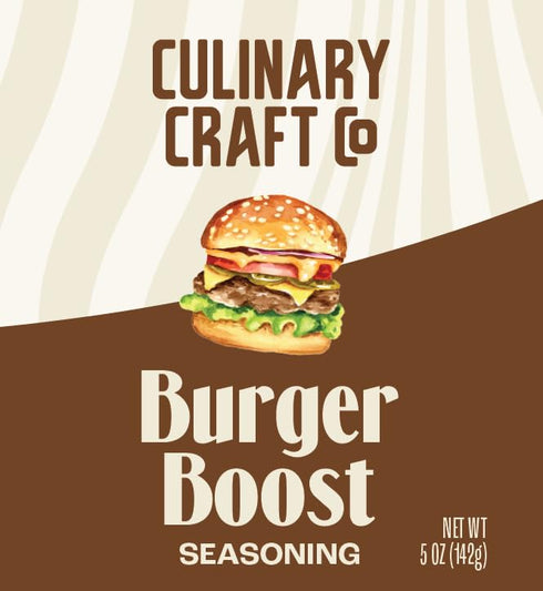 Burger Boost: Gourmet Burger Seasoning and Grilling Spice Mix by Culinary Craft Co - Elevate Your Grill Game with Artisanal Flavors - Perfect Blend for Burgers and More!