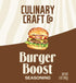 Burger Boost: Gourmet Burger Seasoning and Grilling Spice Mix by Culinary Craft Co - Elevate Your Grill Game with Artisanal Flavors - Perfect Blend for Burgers and More!