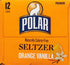 12 oz 12 pack Polar Seltzer Water Orange Vanilla, fl cans