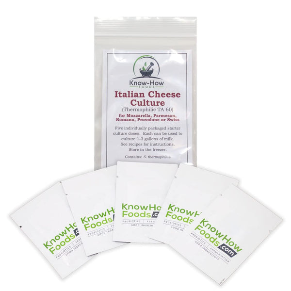 Eugurt Thermophilic TA Cheese Culture from Know-How Foods: for Italian and Swiss-style Cheeses