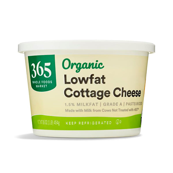 365 by Whole Foods Market , Organic Low Fat Cottage Cheese, 16 oz