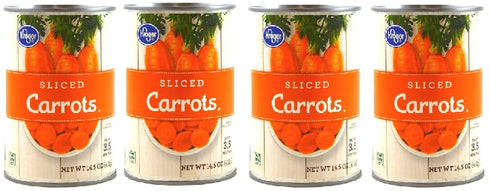 Generic Sliced Carrots (Pack Of 4 Cans) 15 oz. Each
