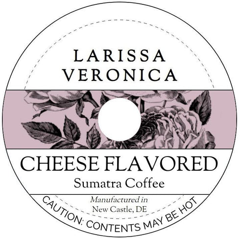 Larissa Veronica Cheese Flavored Sumatra Coffee (Single Serve K-Cup Pods) (Gourmet, Naturally Flavored, Whole