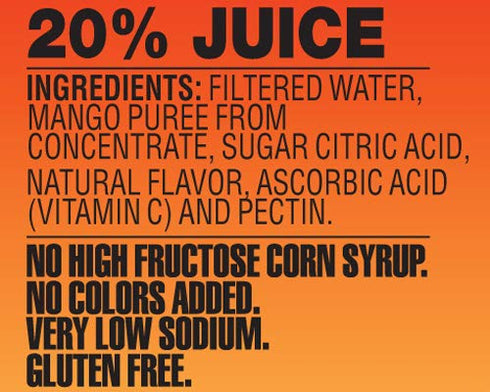 15.2 Oz (Pack 12) Langers Juice, Mango Nectar, Fl