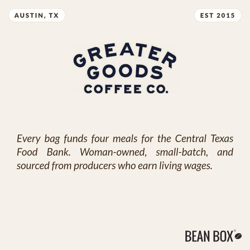 2 A.M. Rescue - Breakfast Blend - Roasted by Greater Goods Coffee Co. - Whole Bean Coffee - Pound Bag