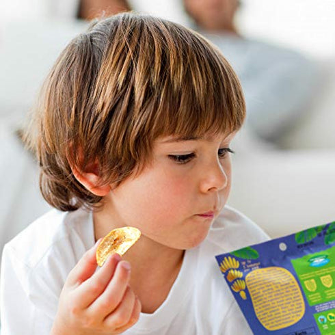 1 x6 Banana Chips Sea Salt Healthy Chips - Billion Probiotics healthy snacks for adults and kids, Gluten free Vegan