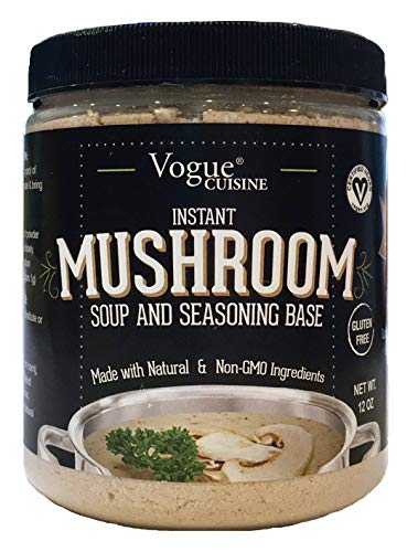 Vogue Cuisine Mushroom Soup & Seasoning Base, Low Sodium & Gluten Free, 12 oz